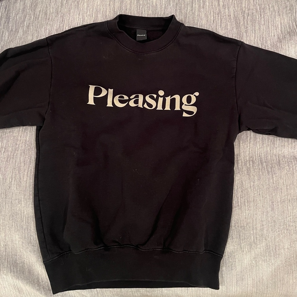Pleasing - Harry Styles brand black crewneck, size small